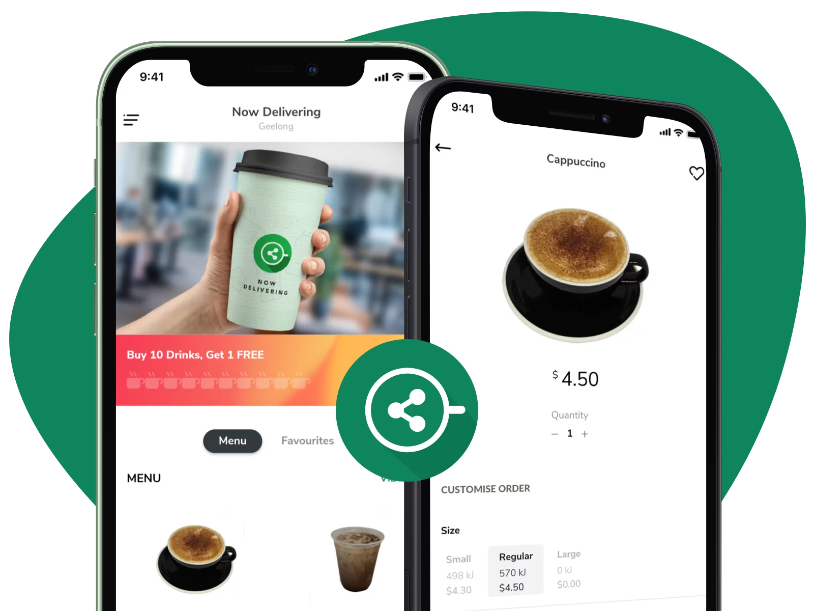 CafePal App to order coffee on the go